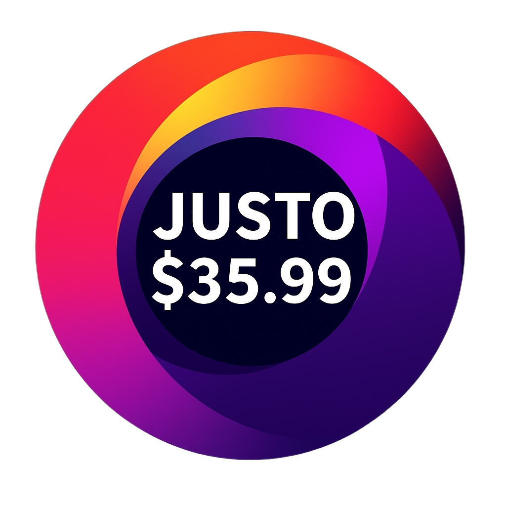 Justo $35.99 Logo